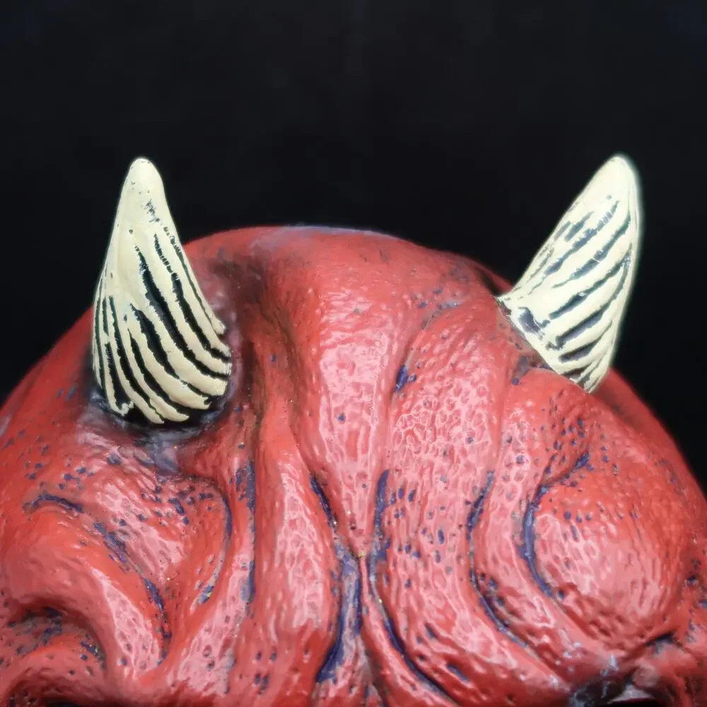 Don Post Studios Red Devil Adult Halloween Mask Latex Rubber 2000 Spooky Horror